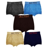 HAP Boys Cotton Trunks | Pack of Five |Innerwear /boxer /Drawer /Outer Elastic - None