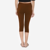 Women's Comfy Classy Capri Legging -  Dark Chocolate