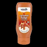 Veeba Caramel Fudge Topping, 380 G Pet Jar