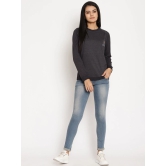 Women Explorer Black Solid Sweatshirt-S