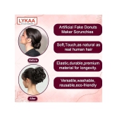 LYKAA Black Womens Hair Bun ( Pack of 1 ) - Black