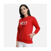 CHOZI Fleece Women''s Non Hooded Sweatshirt ( Red ) - None