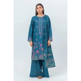 Beechtree Unstitched Shawl 23 - 3 PIECE - EMBROIDERED CAMBRIC SUIT WITH WOVEN SHAWL - CHIC FLORENCE