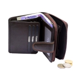 Tough Women Casual Brown Genuine Leather Wallet - Regular Size (11 Card Slots) - Brown