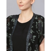 Women Black & Green Solid Top with Palazzos