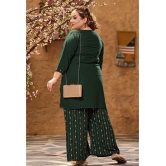 PrettyPlus by Desinoor.com Green Solid Palazzo Top Set - None