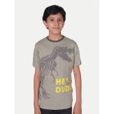 Radprix Grey Cotton Boys T-Shirt ( Pack of 1 ) - None