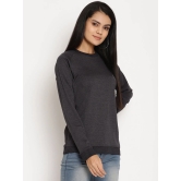 Women Wild Journey Black Solid Sweatshirt-XL