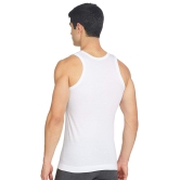 Regular Cotton Sleeveless White Vests (Combo OF 10)