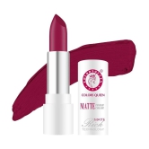 Colors Queen Rich Color Matte Finish Lisptick 3g, Hot Red (Shade - 17)