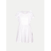 Radprix White Cotton Girls Frock ( Pack of 1 ) - None