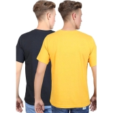 Supersquad 100% Cotton Regular Fit Printed Half Sleeves Mens T-Shirt - Multicolor ( Pack of 2 ) - None