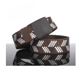 Loopa Brown Nylon Casual Belt Pack of 1 - None