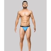 BASIICS By La Intimo - Blue BCSTH01 Spandex Mens Thongs ( Pack of 1 ) - None