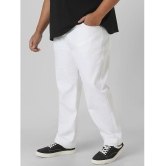 Urbano Plus Regular Fit Washed Mens Jeans - White ( Pack of 1 ) - None