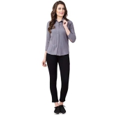 FUNDAY FASHION Women's Solid Full Sleeve Rayon All Purpose Regular Fit Shirt