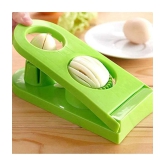 2 in 1 Boiled Egg Cutter with Stainless Steel Cutting Wire - Multicolor