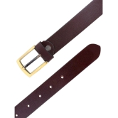 Loopa - Brown 100% Leather Mens Formal Belt ( Pack of 1 ) - None