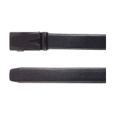 Zacharias - Black Leather Men's Casual Belt ( Pack of 1 ) - None