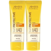 Jovees Herbal Sun Protective SPF 40 Sunscreen Cream |For Normal to Dry Skin 50g (Pack of 2)