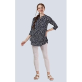 Meher Impex Blue Crepe Womens Tunic ( Pack of 1 ) - None