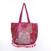 Rajasthani Embroidered Shoulder Bag, Pure Cotton Shoulder Bag With Handmade Beautiful Patchwork