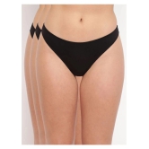 BASIICS By La Intimo Cotton Lycra Thongs - M