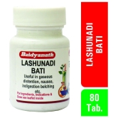 Baidyanath Lashunadi Bati 80 Tablets (Pack Of 2) Digestive Problems, Laxative & Stimulant