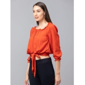 Globus - Orange Polyester Women''s Crop Top ( Pack of 1 ) - None