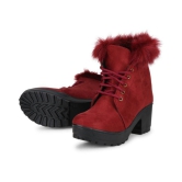 Commander Maroon Ankle Length Chukka Boots - None