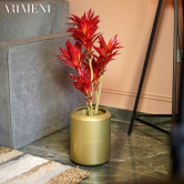 Minimal Golden Garden Metal Planter