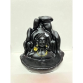 Smoke Fountain Lord Shiva Cone Incense Holder Showpiece with 10 Free Smoke Backflow--