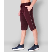 Uzarus - Maroon Cotton Blend Mens Shorts ( Pack of 1 ) - None