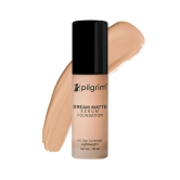 Pilgrim Serum Liquid Foundation, Matte & Poreless, 30 ml | Foundation for face make up infused with Vit C, Hyaluronic Acid & Bamboo Extract |Water-Resistant,All Day Coverage |All Skin Types