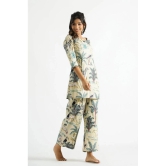 Label Flavia Multi Color Printed Pant Top Set - None