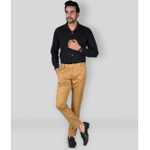 MANCREW - Khaki Polycotton Slim - Fit Men's Formal Pants ( Pack of 1 ) - None