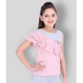 Cutecumber - Pink Georgette Girls Tops ( Pack of 1 ) - None