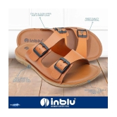 Inblu Tan Mens Slide Flip Flop - None