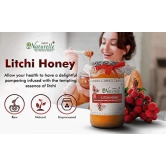 Farm Naturelle Litchi Forest Flower Wild Honey 1000g+150gm Extra|100% Pure Honey | Raw & Unfiltered|Unprocessed|Lab Tested Honey In Glass Jar with Engraved Virgin Wooden Spoon