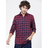 Ketch Polyester Slim Fit Checks Full Sleeves Mens Casual Shirt - Navy Blue ( Pack of 1 ) - None