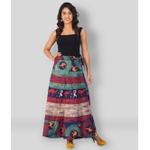 Frionkandy - Multicolor Cotton Womens Wrap Skirt ( Pack of 1 ) - 37-41