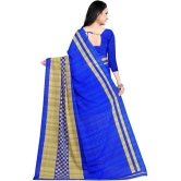 LEELAVATI - Blue Georgette Saree With Blouse Piece ( Pack of 2 ) - Blue