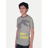 Radprix Grey Cotton Boys T-Shirt ( Pack of 1 ) - None