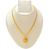 Jewar Mandi New Design Gold Plated Locket/Pendant with Link Chain Daily use for Men, Women & Girls, Boys - None