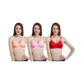 Madam Cotton T-Shirt Bra - Multi Color - 32D