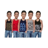 HAP Multicolored Printed Vest for Boys and Girls / pack of 5 /Innerwear Casual Wear - None