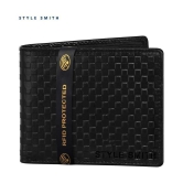 Style Smith - Black Leather Mens Regular Wallet ( Pack of 1 )