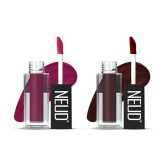 NEUD Matte Liquid Lipstick Combo Of Mauve-a-Licious and Espresso Twist With Two Lip Gloss Free