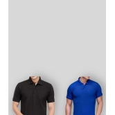 FASHION365 - Multicolor Cotton Blend Slim Fit Men's Polo T Shirt ( Pack of 2 ) - None