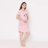 Women Cotton Sleepshirt - Royal pink Royal pink M